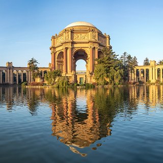 the Palace of Fine Arts