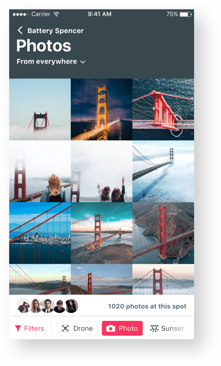 Spot photos