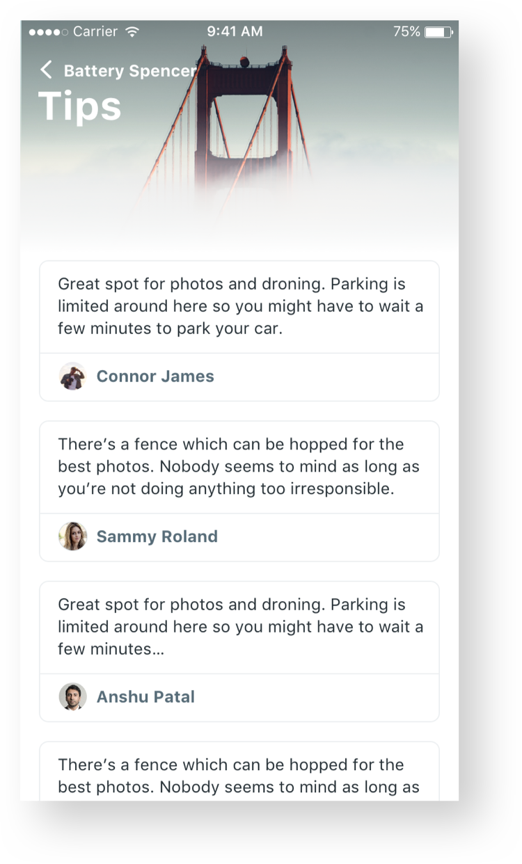 Spot tips